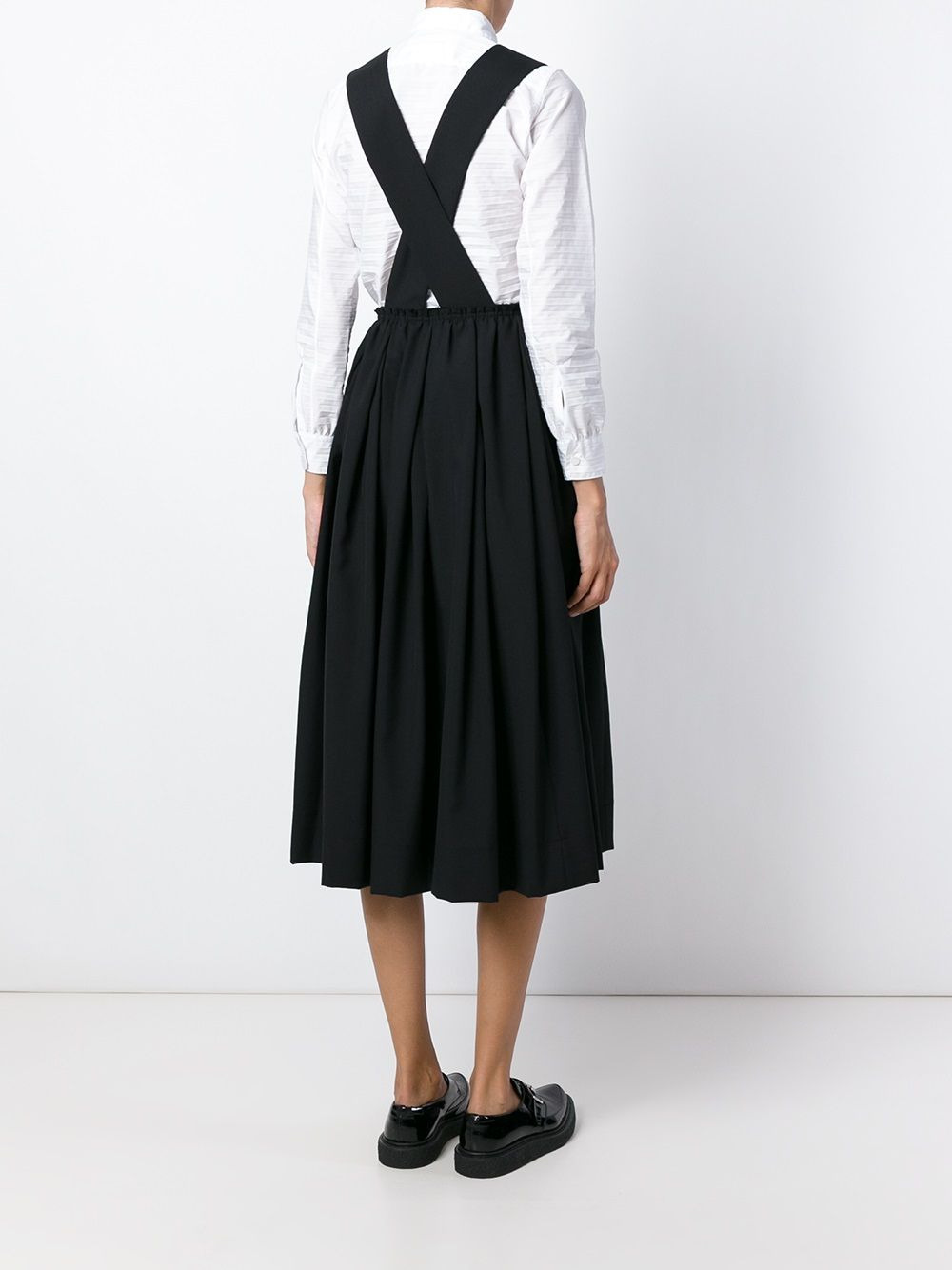 suspenders pleated skirt - 4
