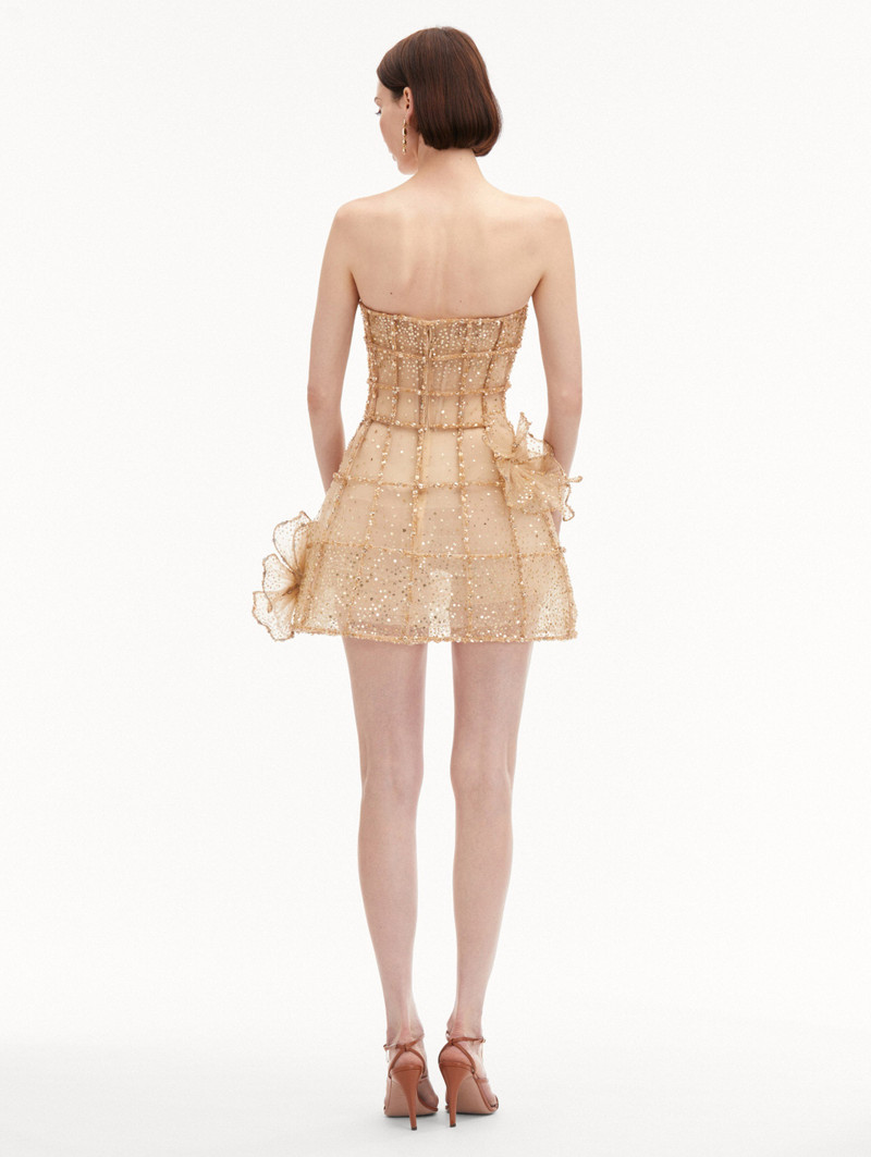 CRYSTAL GRID ORCHID COCKTAIL DRESS 3