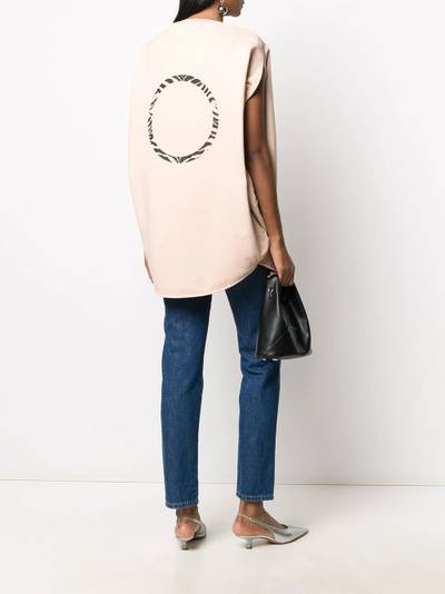 MM6 Maison Margiela number 6 logo cricle print top outlook