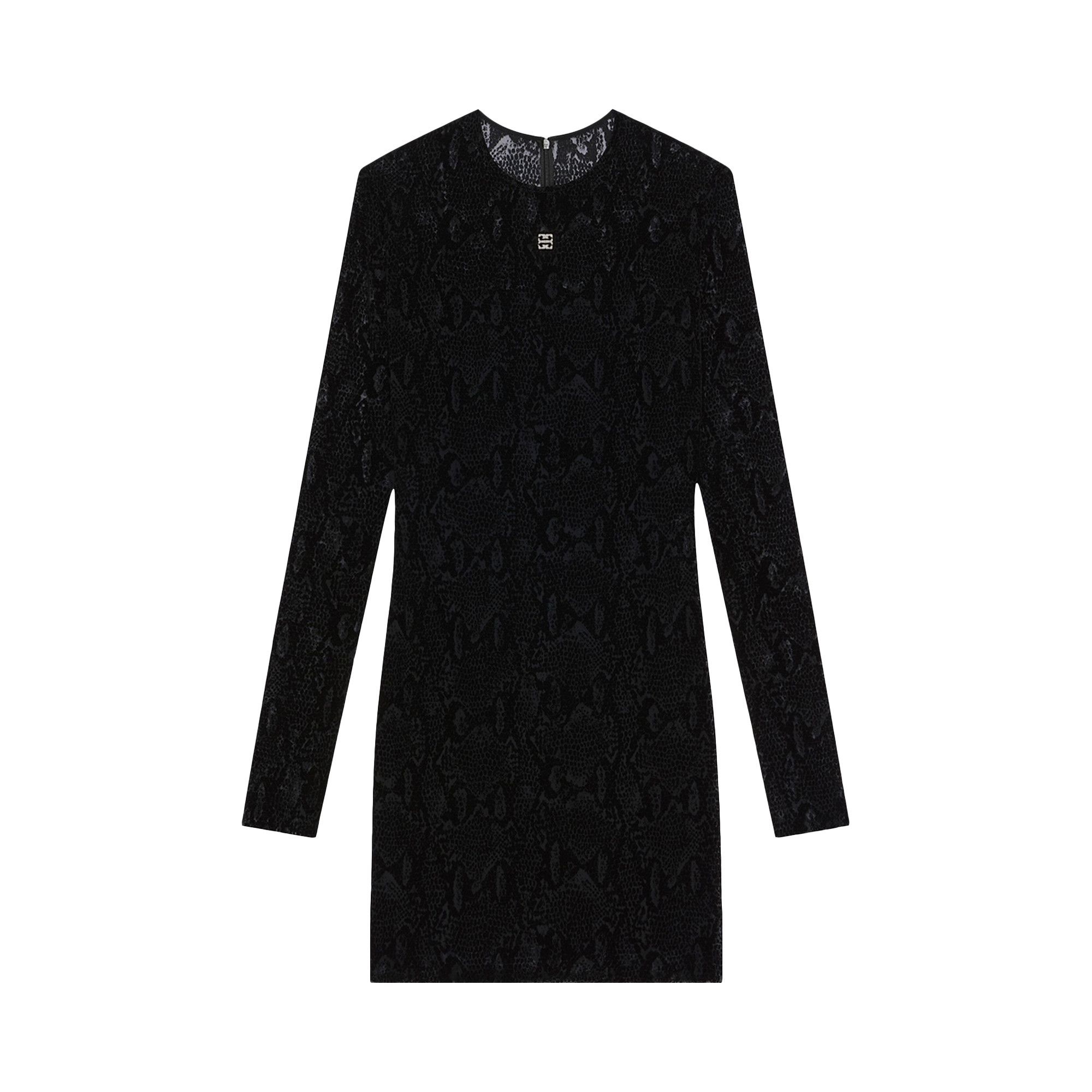 Givenchy Flocked Mini Dress 'Black' - 1