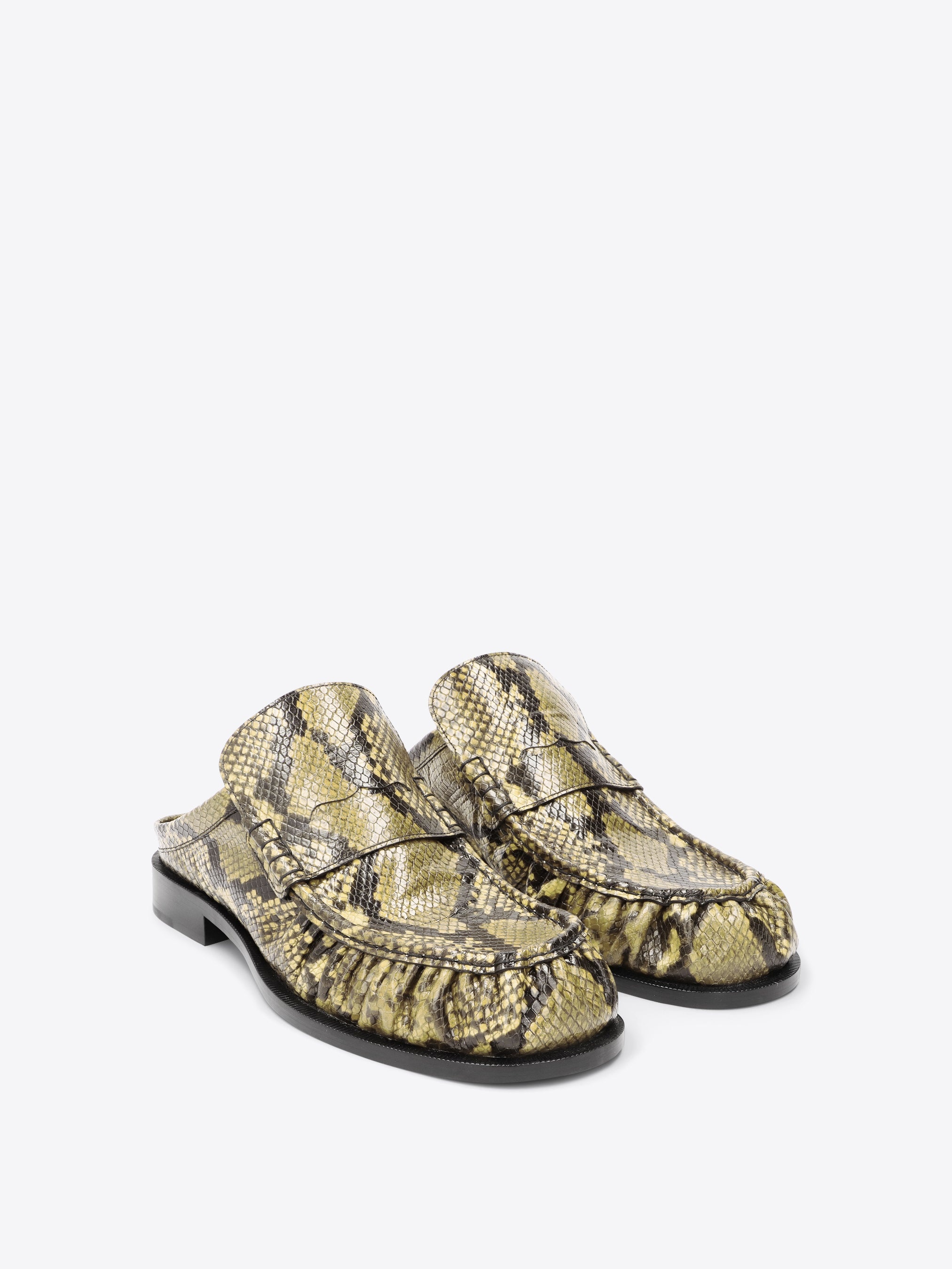 SNAKE PRINT LOAFERS - 3