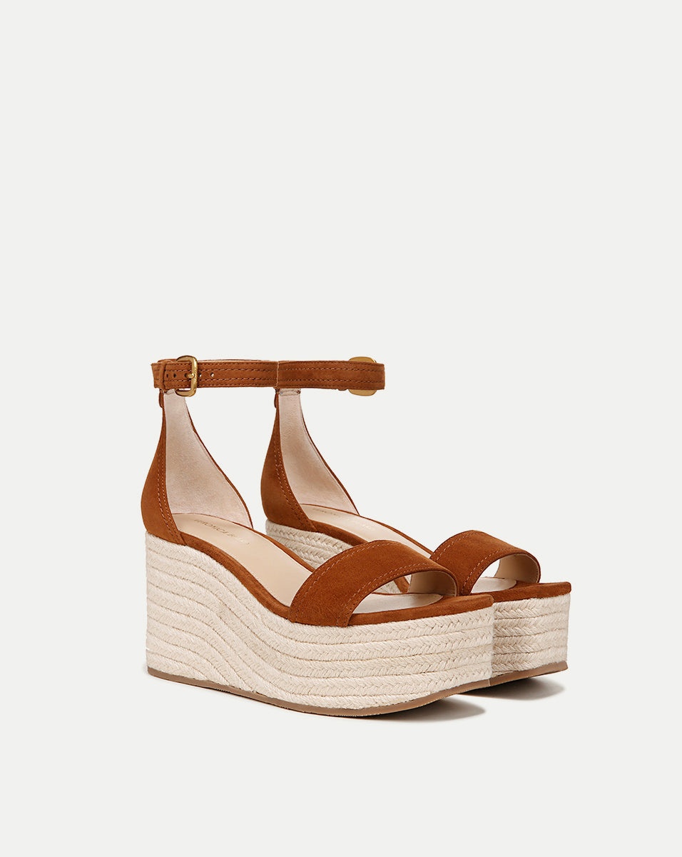 GIANNA RAFFIA WEDGE SANDAL - 2