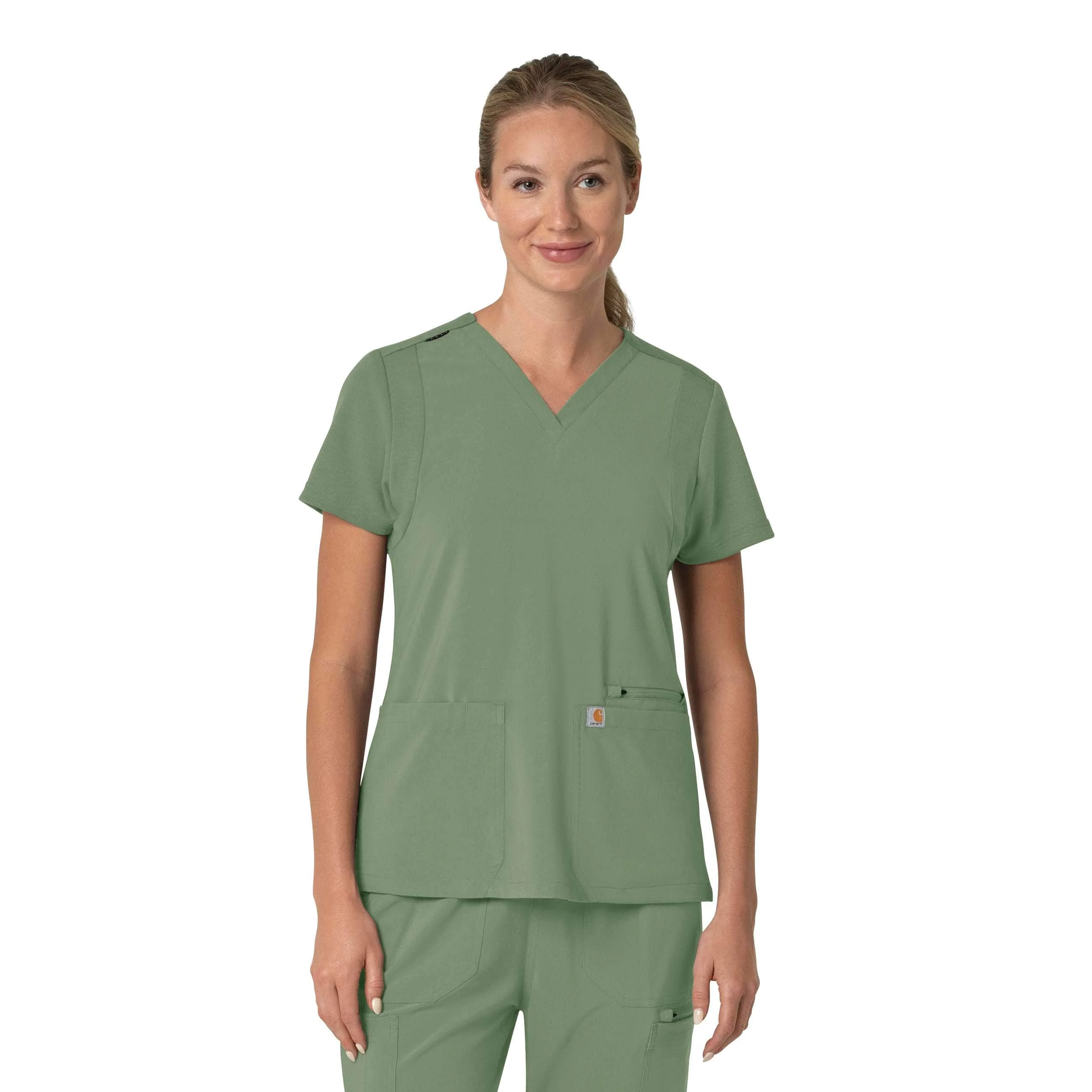 Women's Force Cross-Flex Flex Panel V-Neck Scrub Top - 1