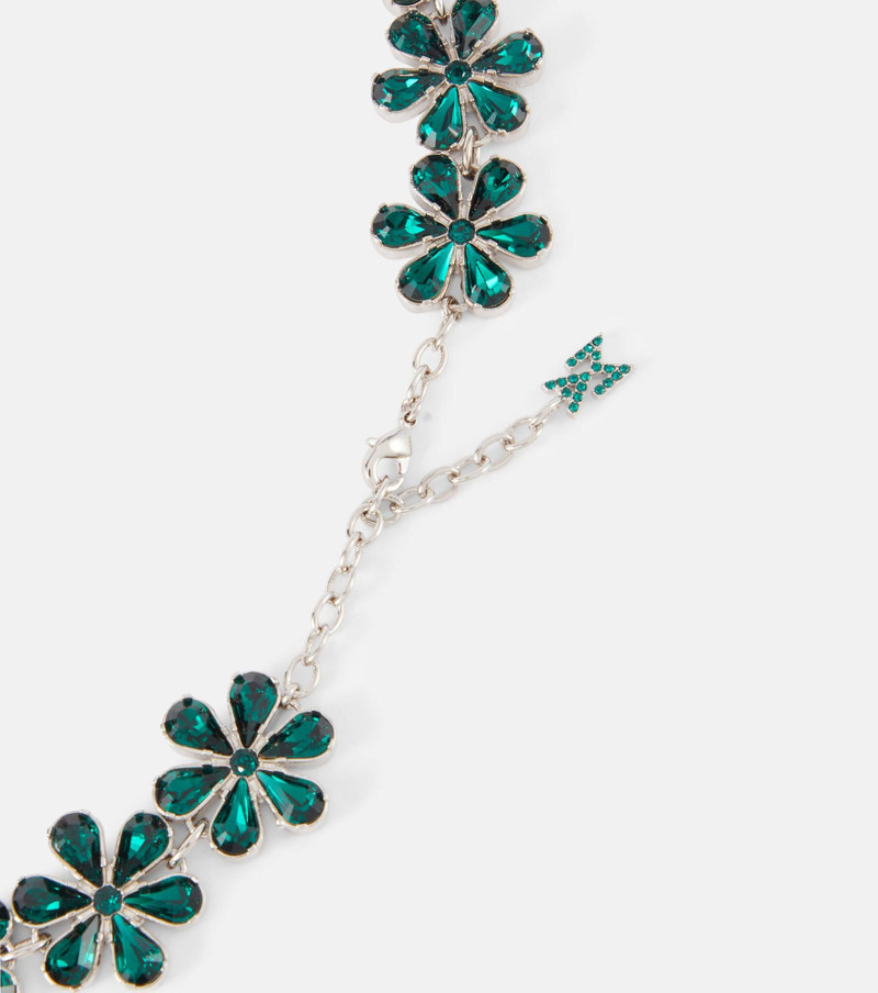 Amina Muaddi Embellished choker necklace outlook