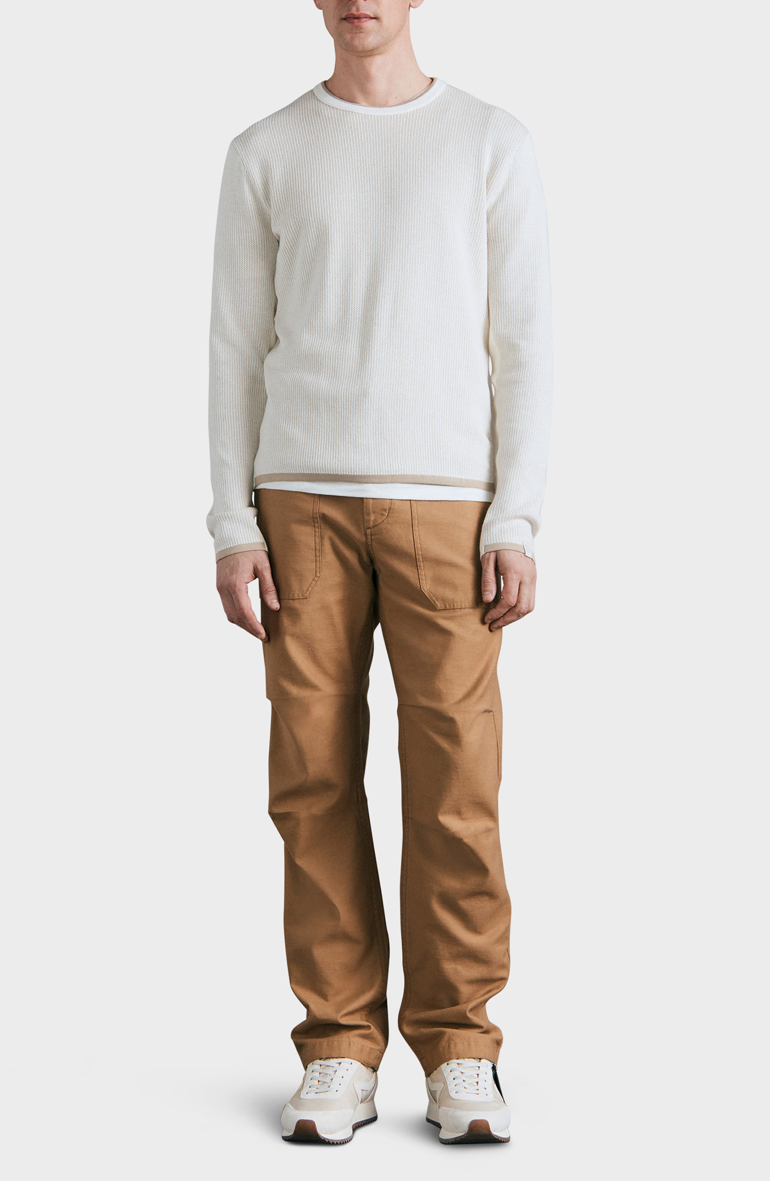 Harvey Crewneck Cotton & Linen Sweater - 6