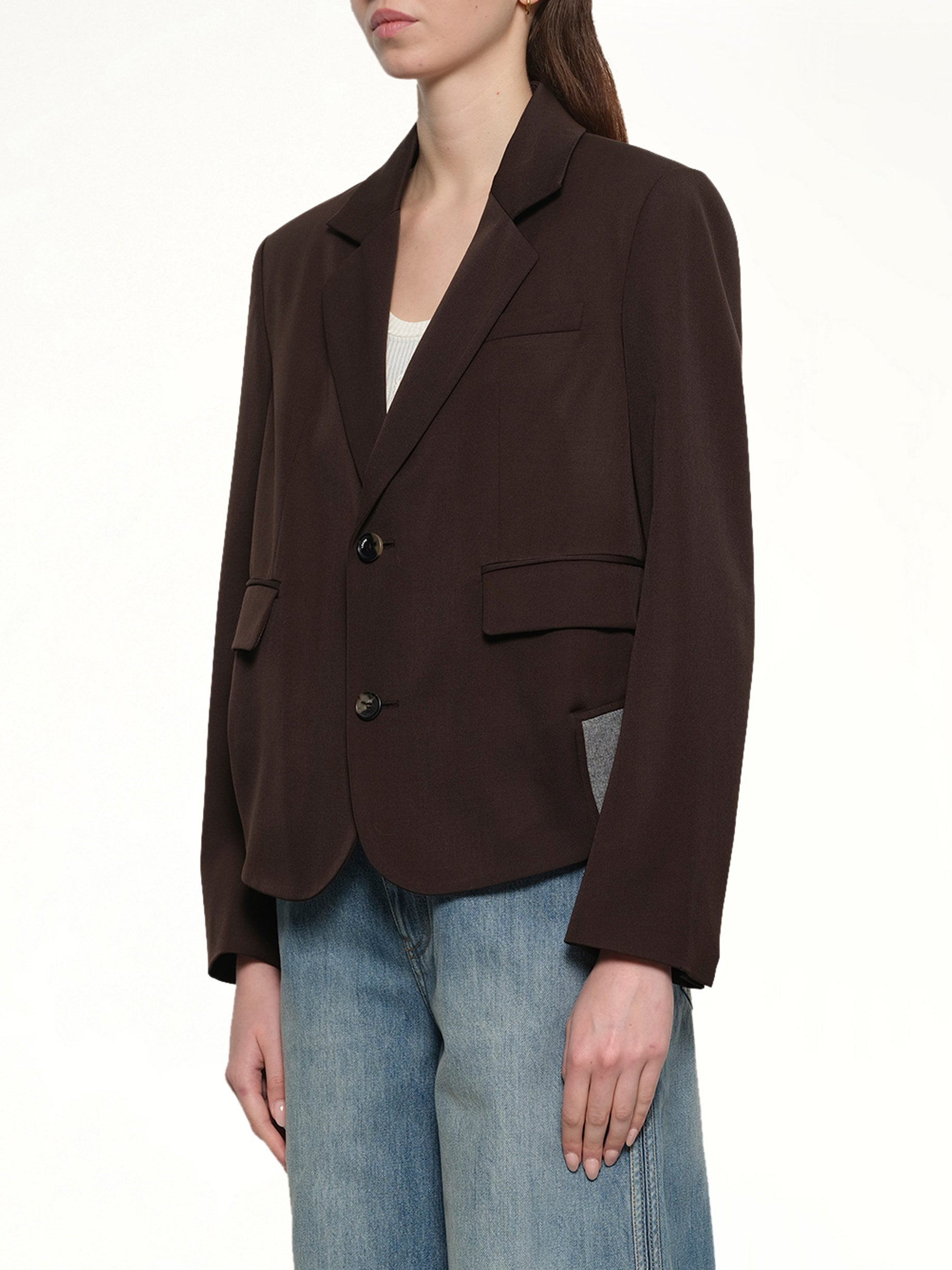 Tailored Jacket in Brown - 3