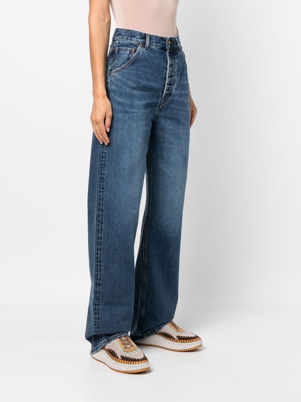 high-rise wide-leg jeans - 3