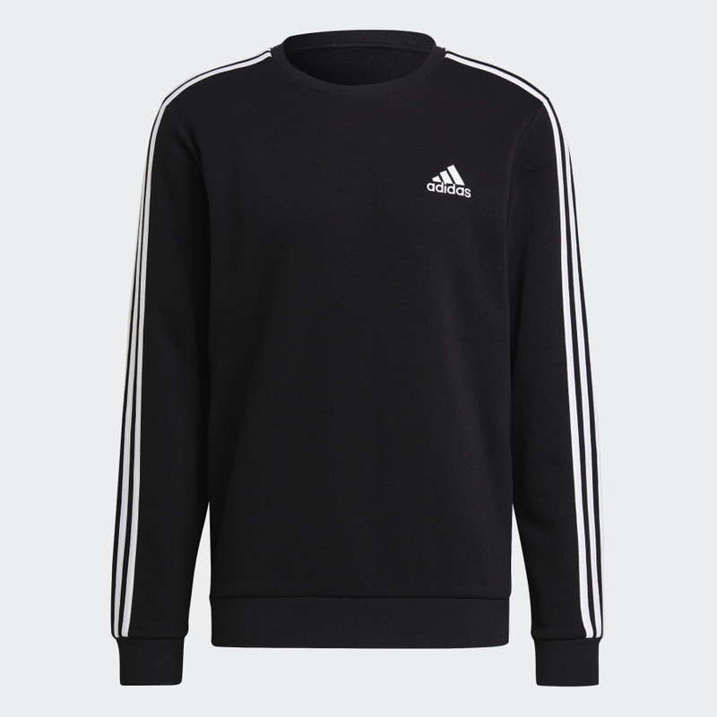 Essentials Fleece 3-Stripes Sweatshirt - 1