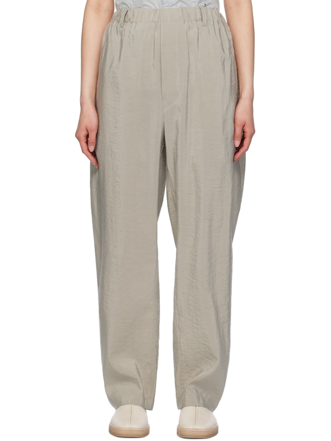 Gray Relaxed Trousers - 1