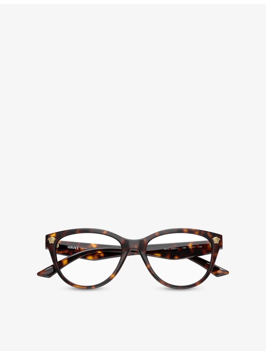 VE3365U Cat-Eye Tortoiseshell Acetate Optical Glasses - 4