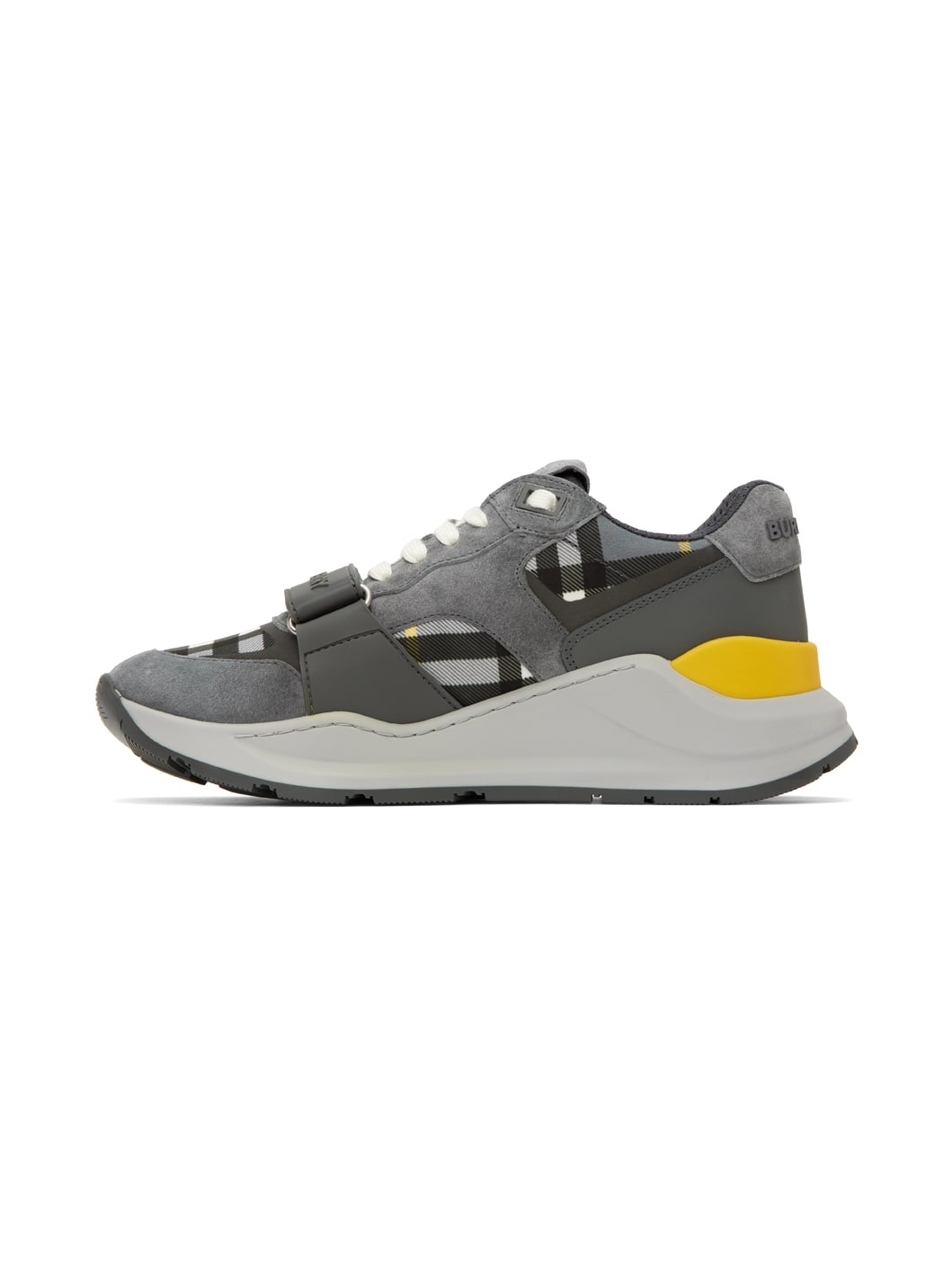 Gray Vintage Check Sneakers - 3