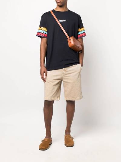 Missoni logo print round neck T-shirt outlook