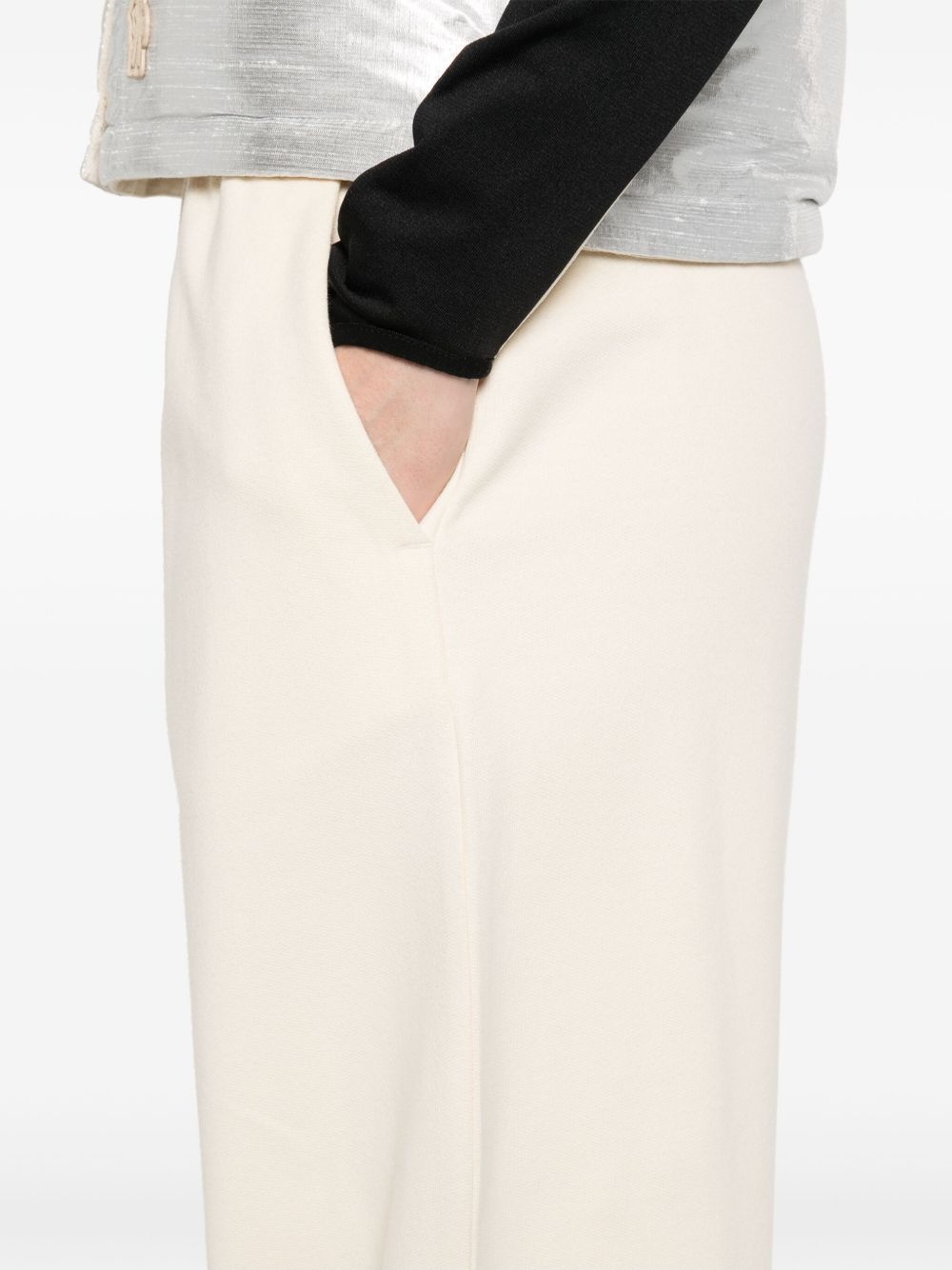 cotton wide-leg track pants - 5