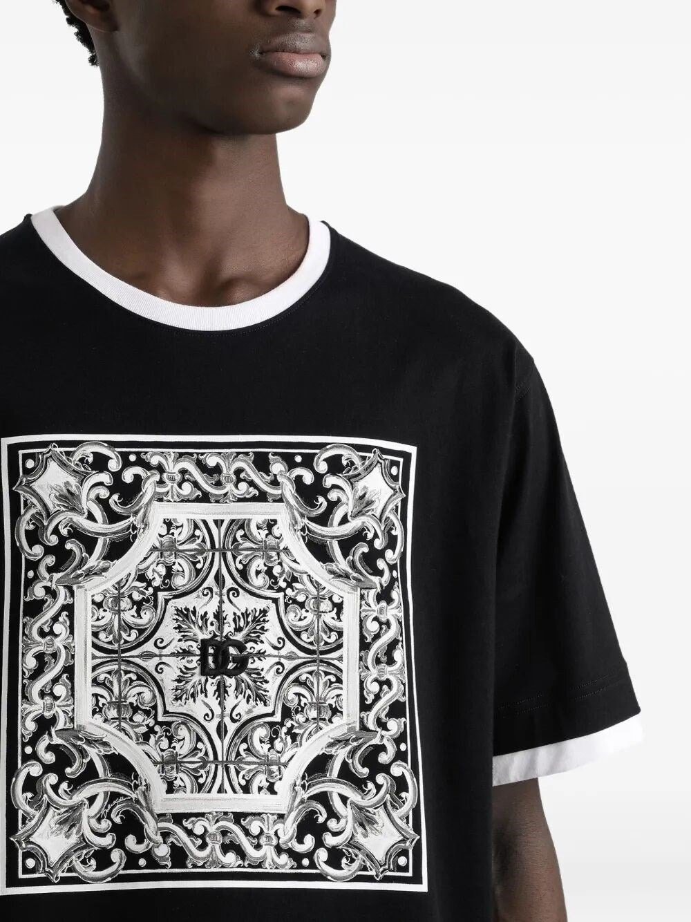 Dolce & Gabbana Men Short Sleeve Crew-Neck T-Shirt - 4