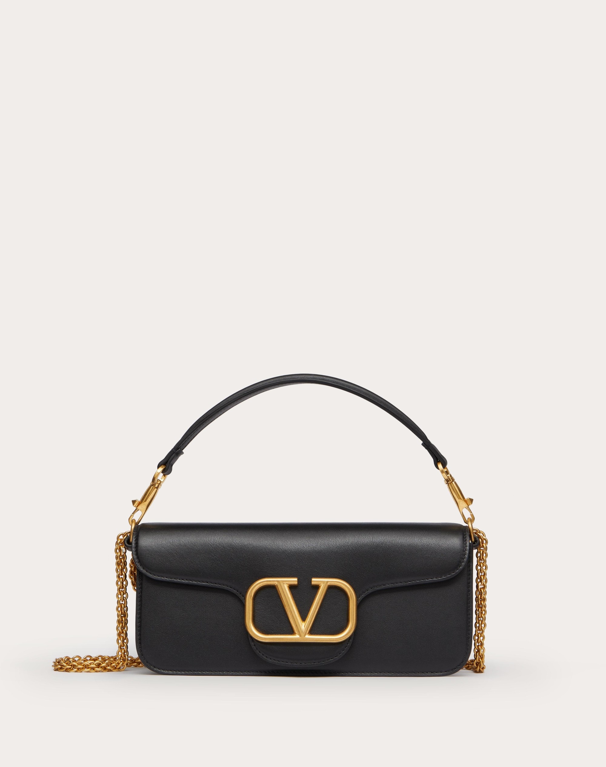 VALENTINO GARAVANI LOCÒ CALFSKIN SHOULDER BAG - 1