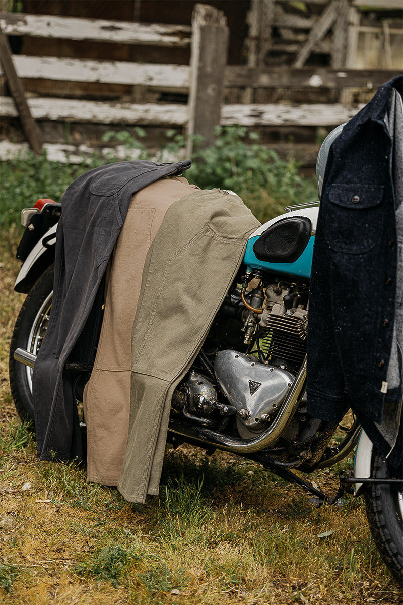 The Double Knee Pants Classic Straight - Sawdust 6