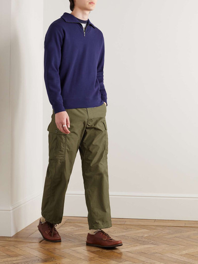 BEAMS PLUS Cotton-Jersey Half-Zip Sweatshirt outlook