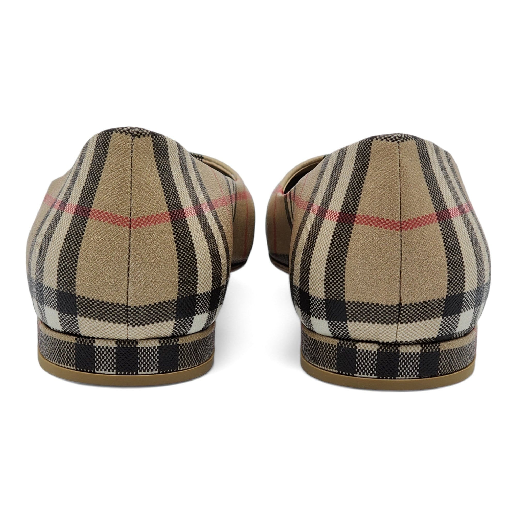 Burberry Women's Joy Vintage Check Flats in Beige - 5