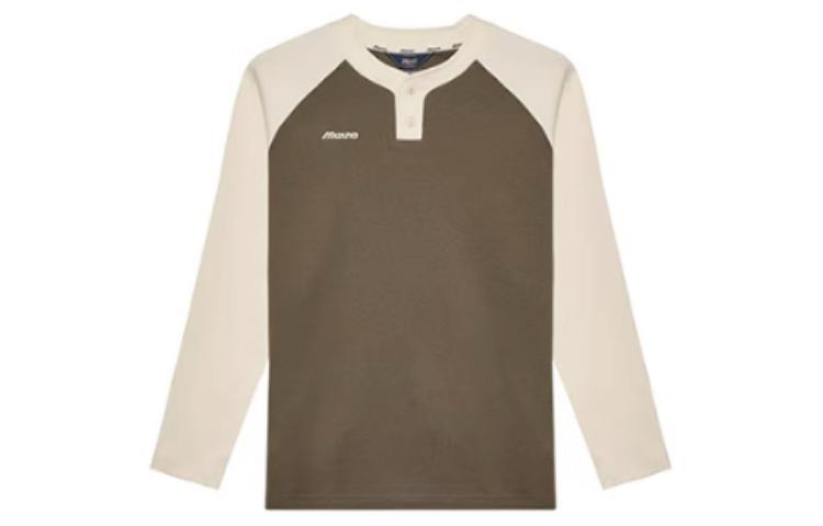 Mizuno Heritage Long Sleeve Shirt 'Beige' D2CA34H1 - 2
