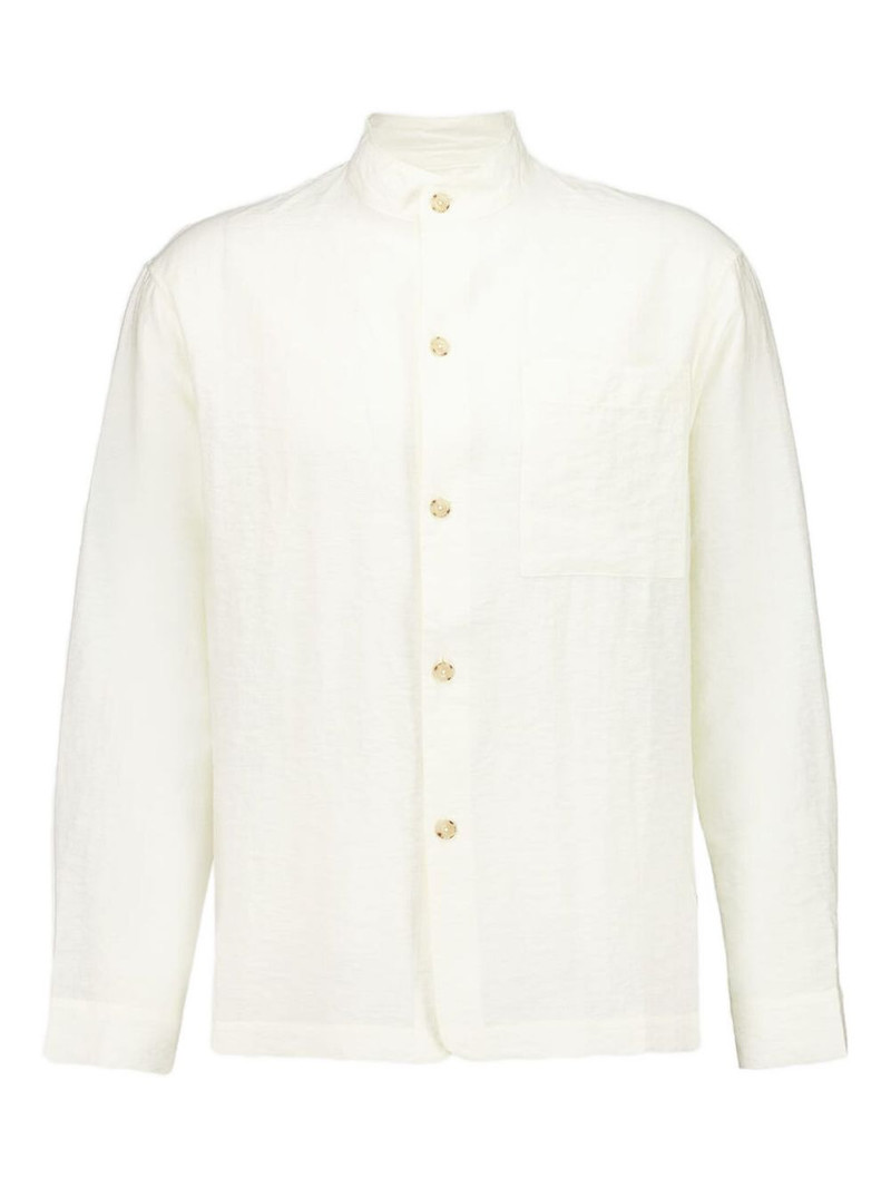 stand-collar long-sleeve shirt 1