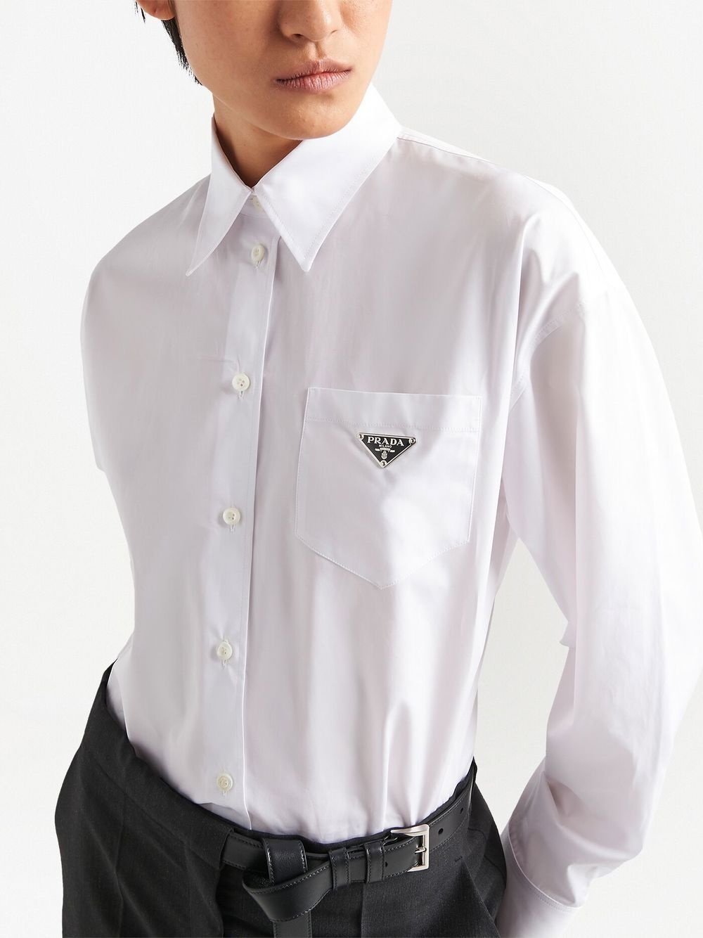 patch-pocket poplin shirt - 4