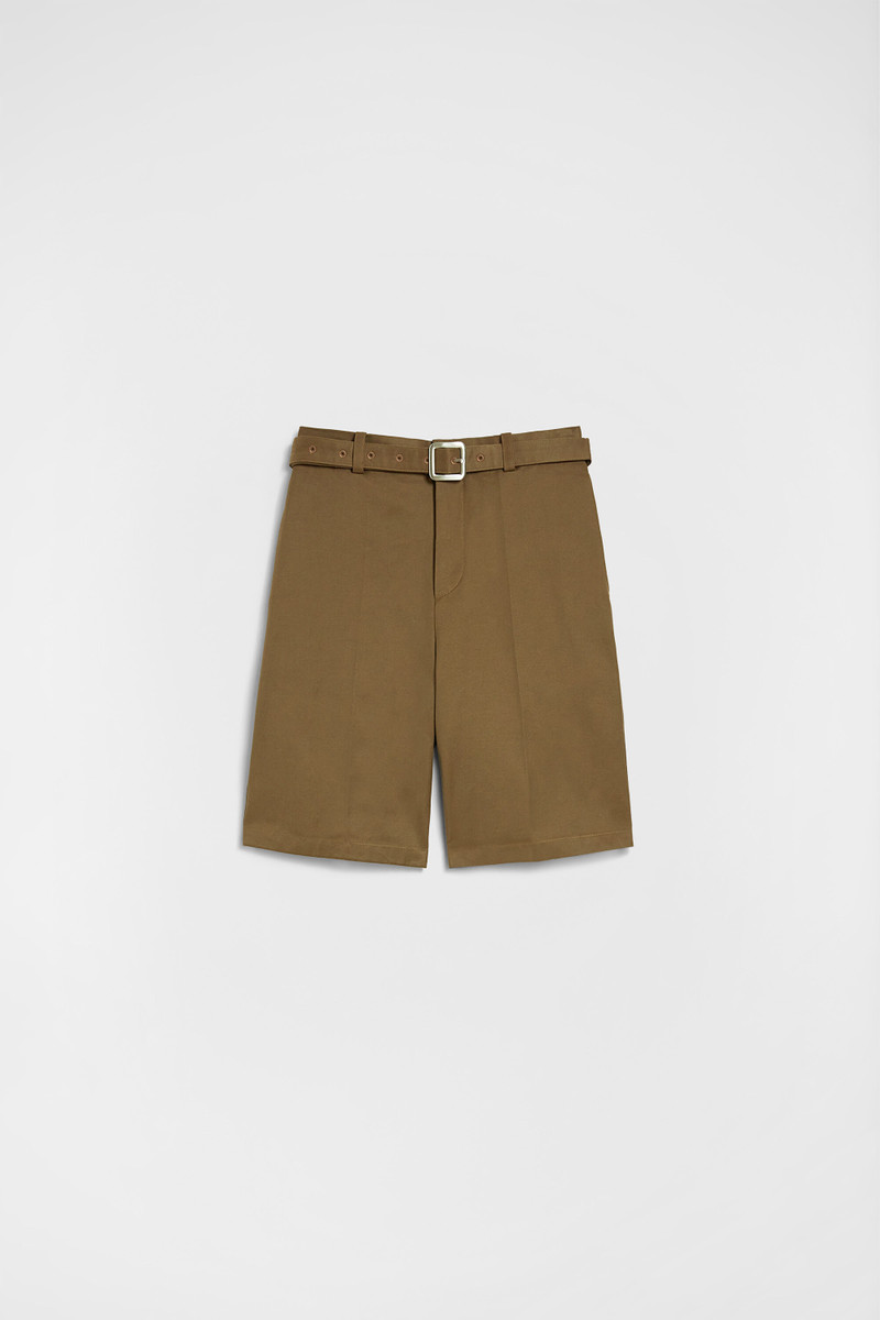 Cotton Belted Shorts 1