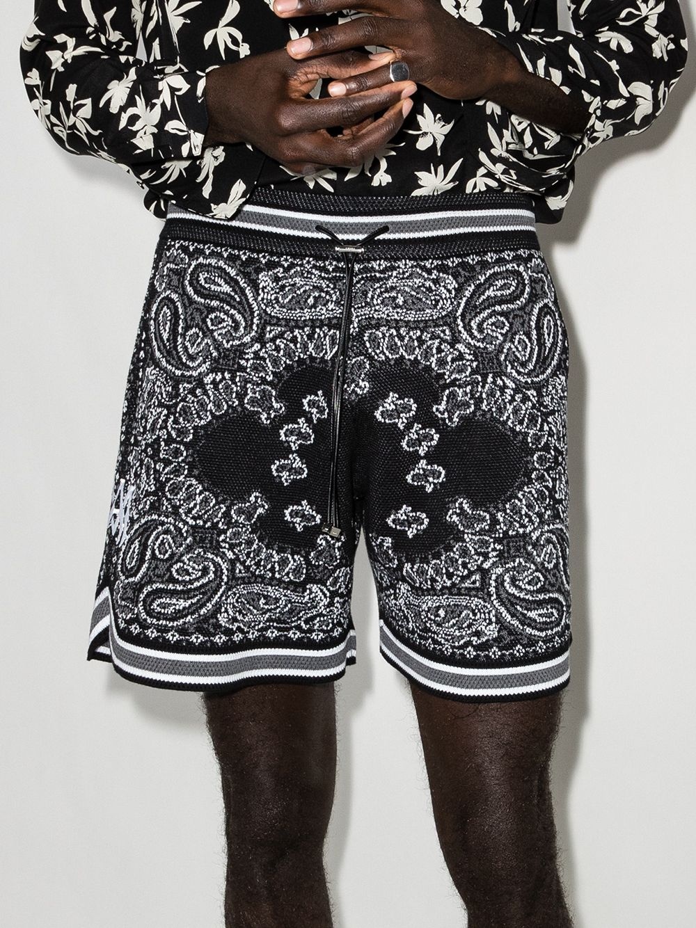 Bandana drawstring shorts - 2