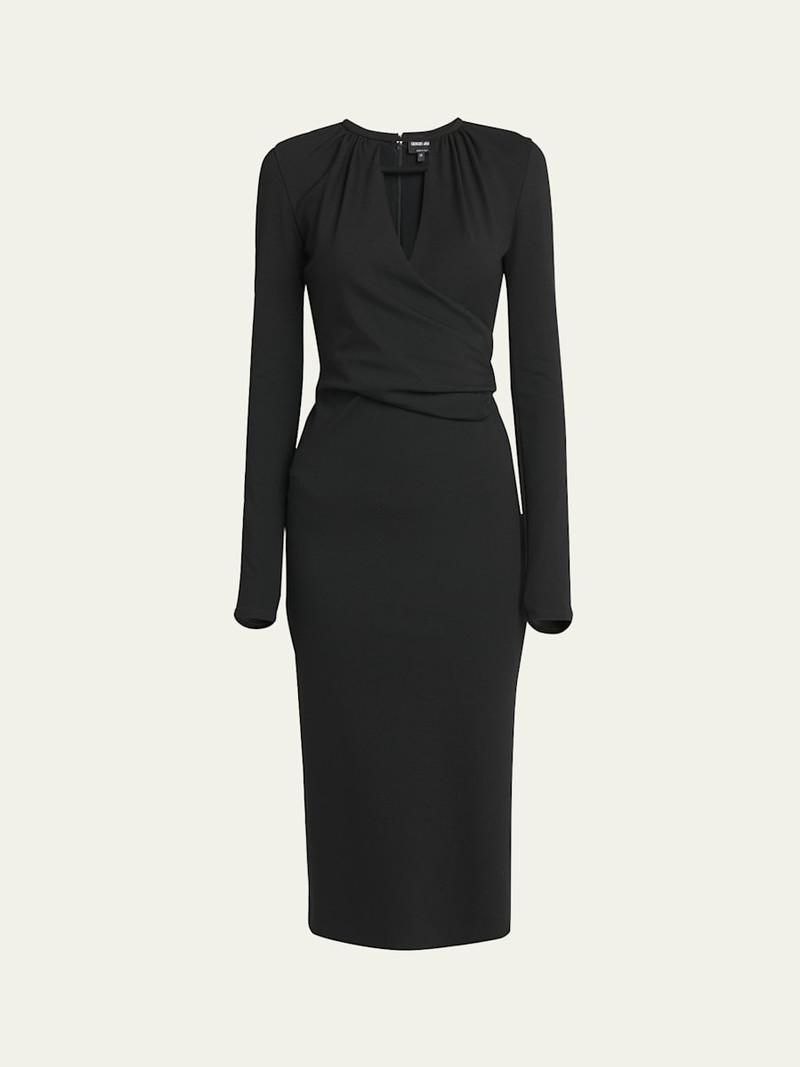Keyhole Milano Jersey Sheath Dress 1