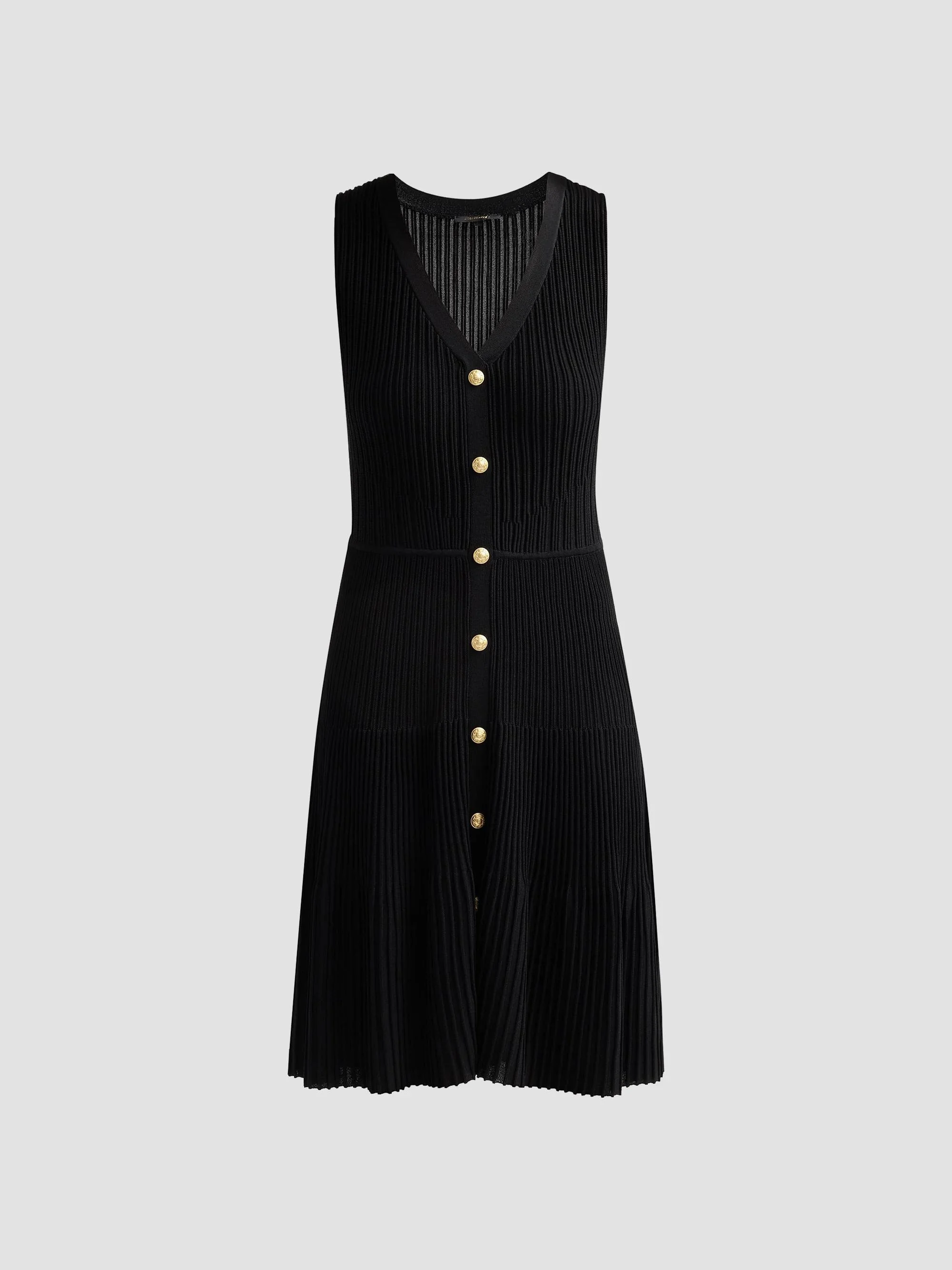 Women's Tessa Rib-Knit Tank Dress - Black - 1