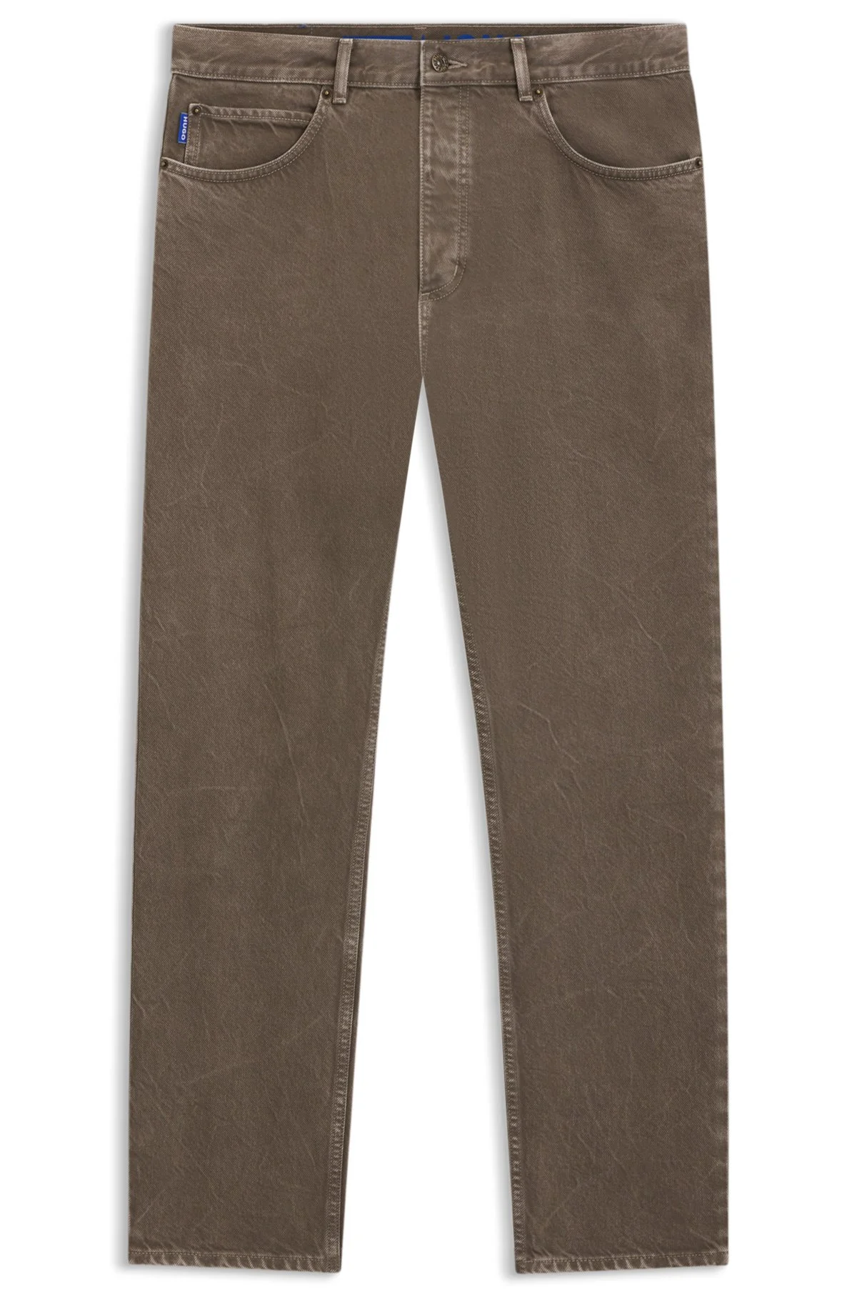 REGULAR-FIT JEANS IN WASHED DENIM - 1