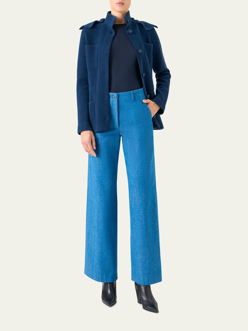 AKRIS Cashmere Pique Knit Jacket With Detachable-Hood outlook