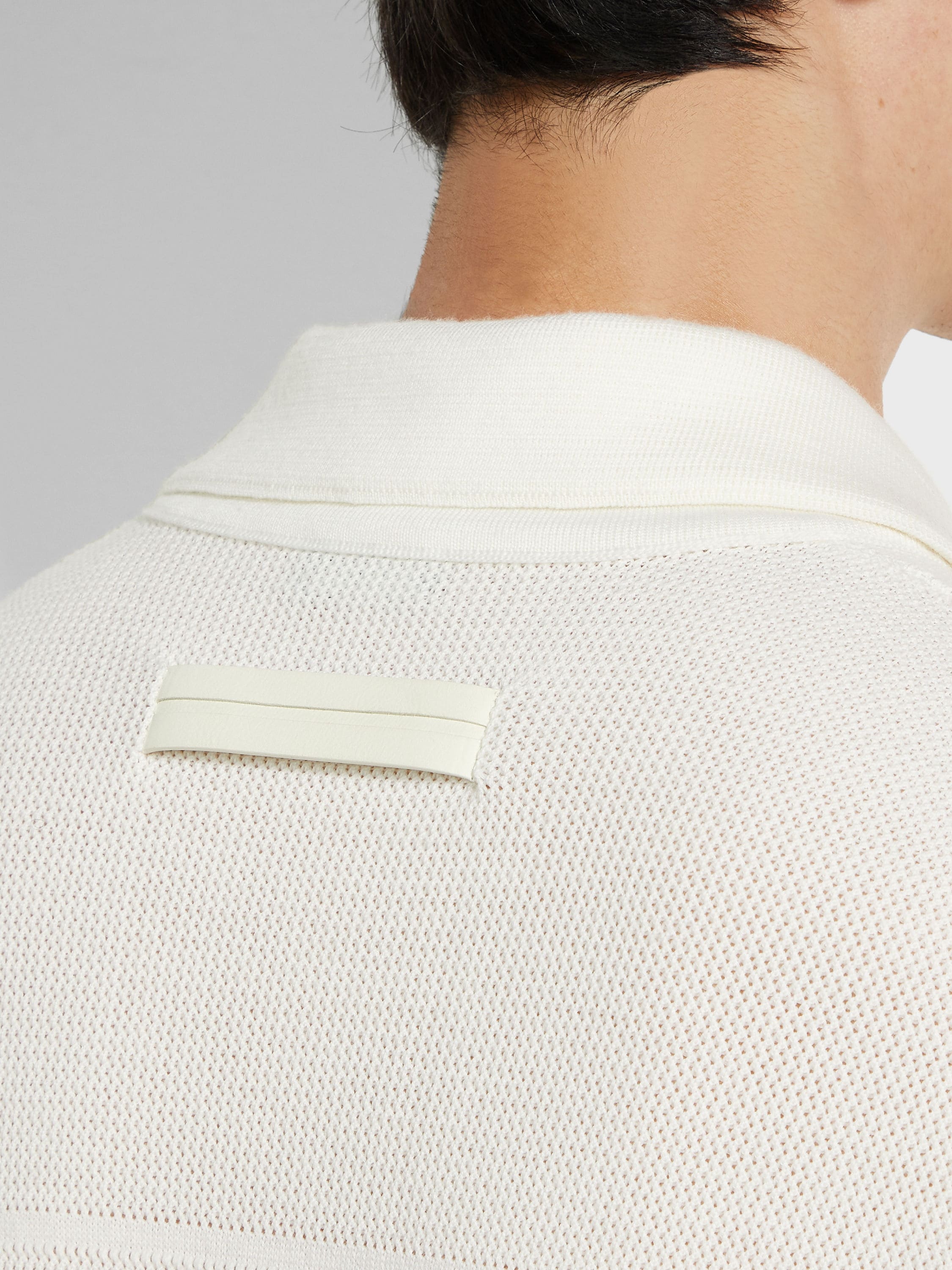 WHITE WOOL SHIRT - 2