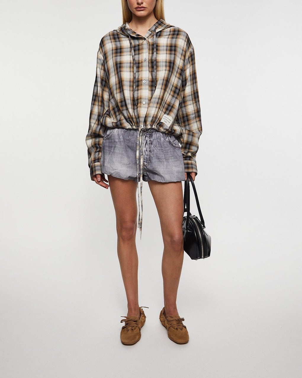 Shorts L’Oeil Denim Printed Grey - 3