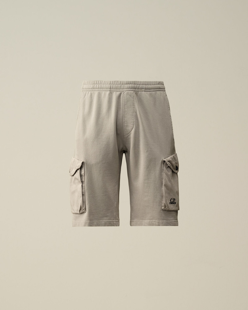Cotton Fleece Mixed Cargo Shorts 1