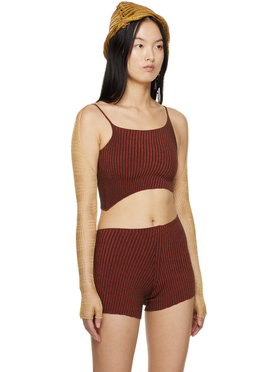 SSENSE Exclusive Orange & Brown Tank Top - 2