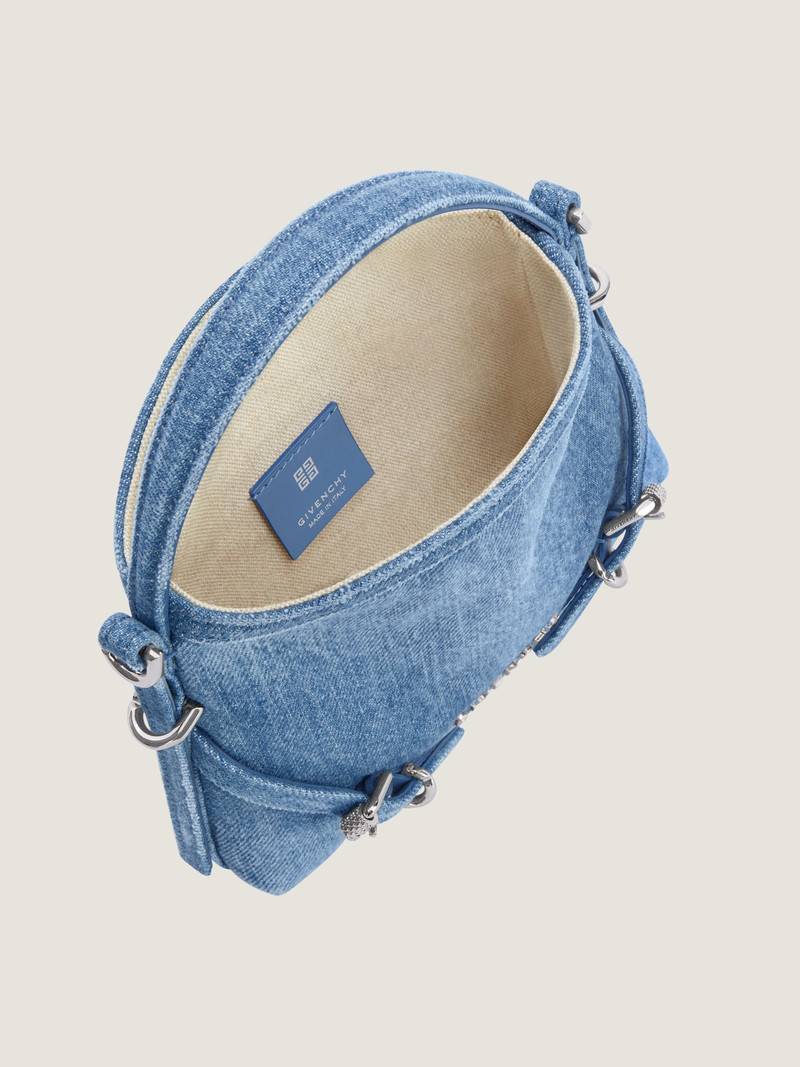 NANO VOYOU BAG IN WASHED DENIM 4