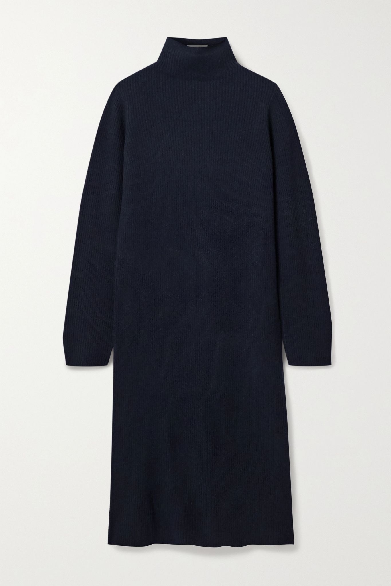 Moa ribbed wool and cashmere-blend turtleneck midi dress - 1