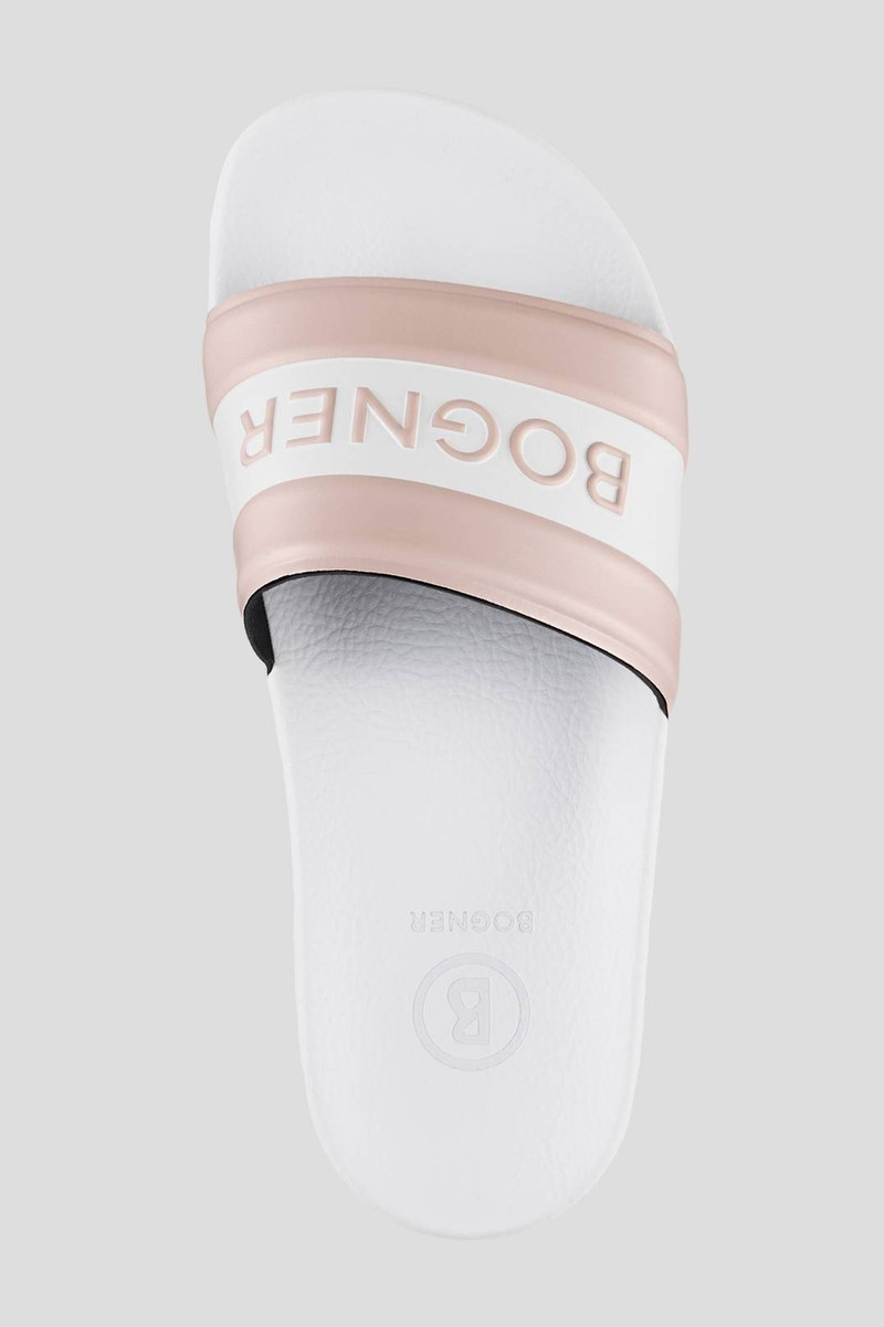 BELIZE SLIDES IN WHITE/PINK 5