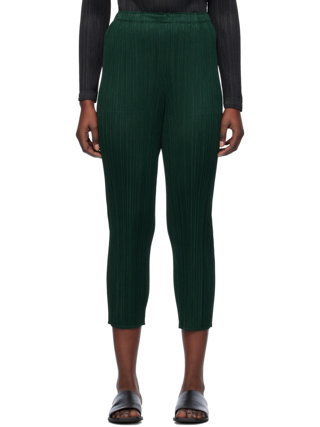Green Basics Trousers - 1