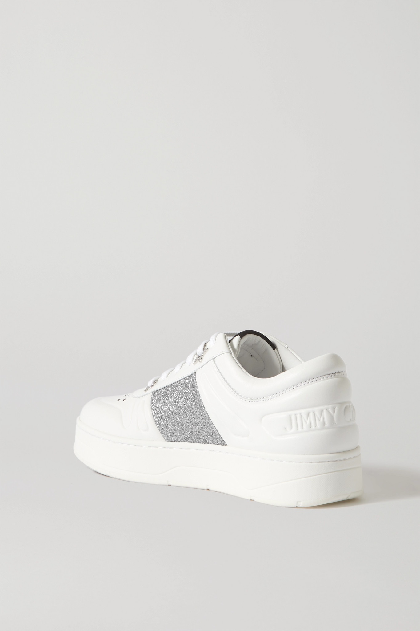 Hawaii embellished perforated leather sneakers - 3