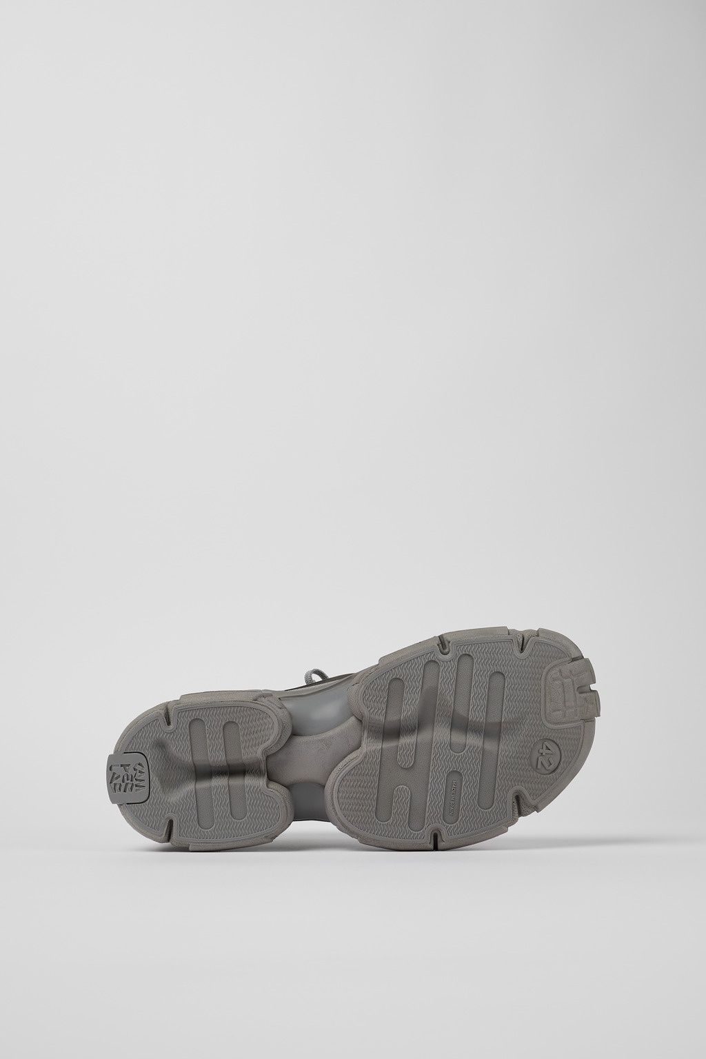 Grey Synthetic Sneaker - 5