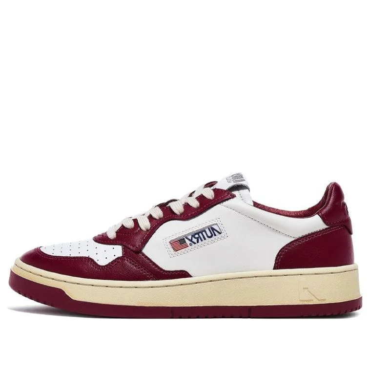 (WMNS) AUTRY Medalist Low Top Bicolor 'White Burgundy' AULW-WB13 - 1
