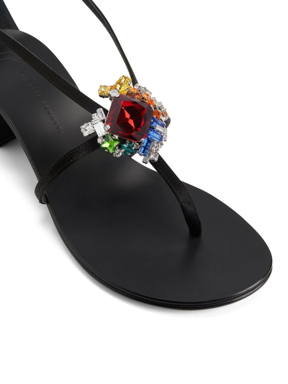 Tarassacum 40mm crystal-embellished leather sandals - 4