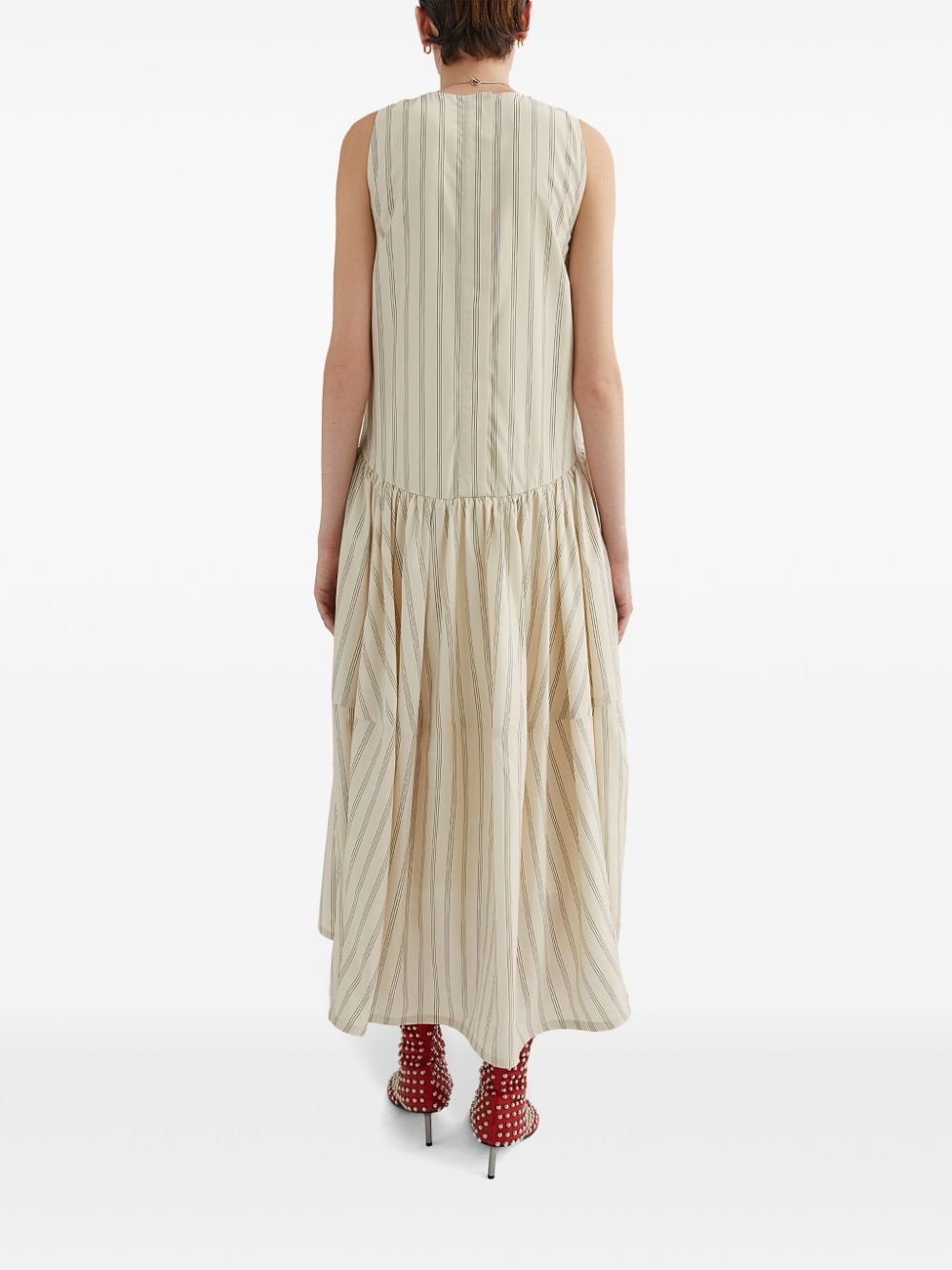 striped midi dress - 3