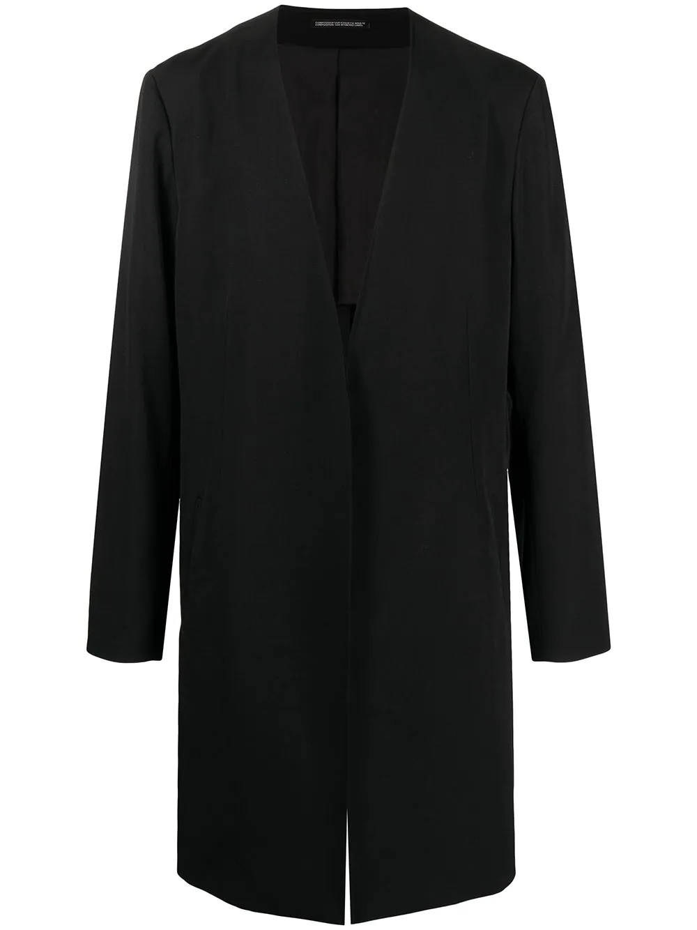 tailored longline wool blazer - 1