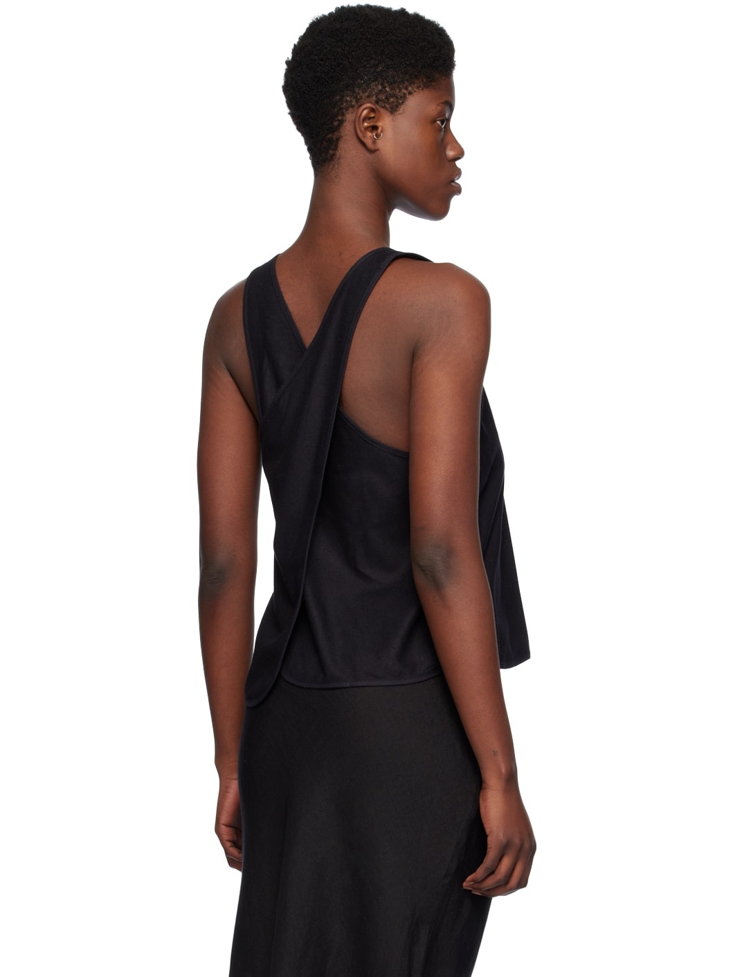 Black Apron Tank Top - 3