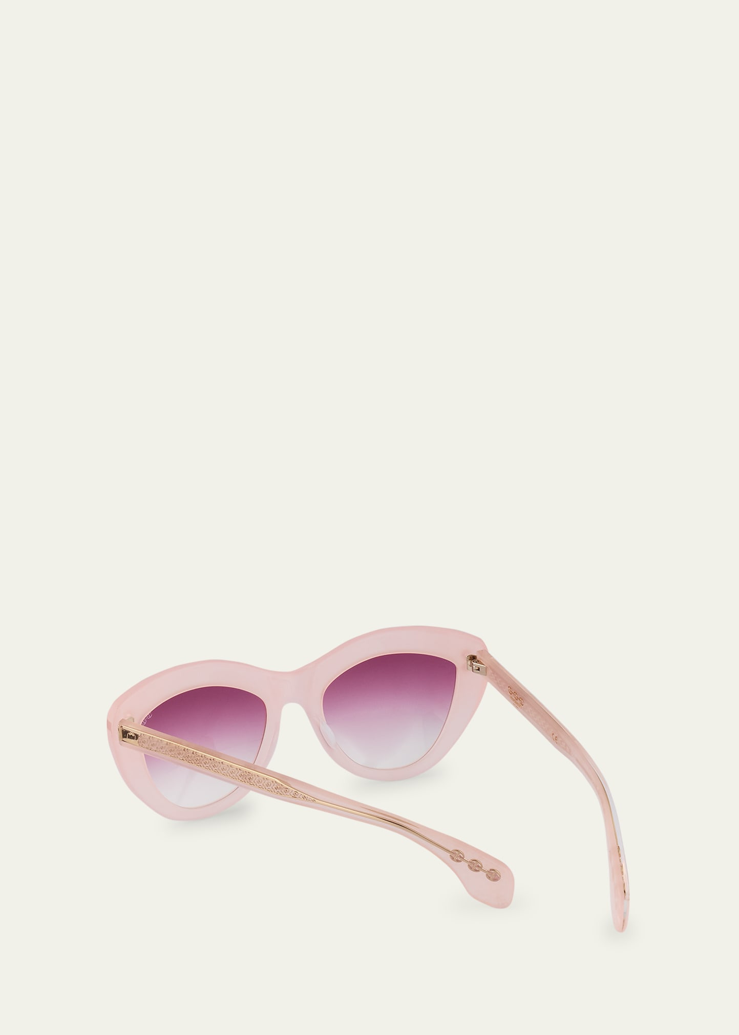 24K Gold & Acetate Cat-Eye Sunglasses - 2