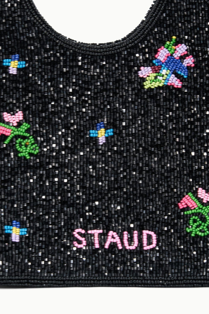STAUD BEADED COTE BAG FIRST BLOOM NIGHT 3