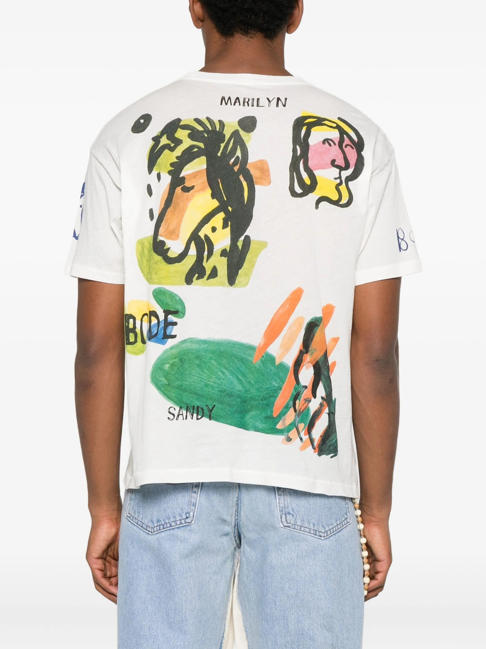 Bode Horse-print Collage T-shirt - 3