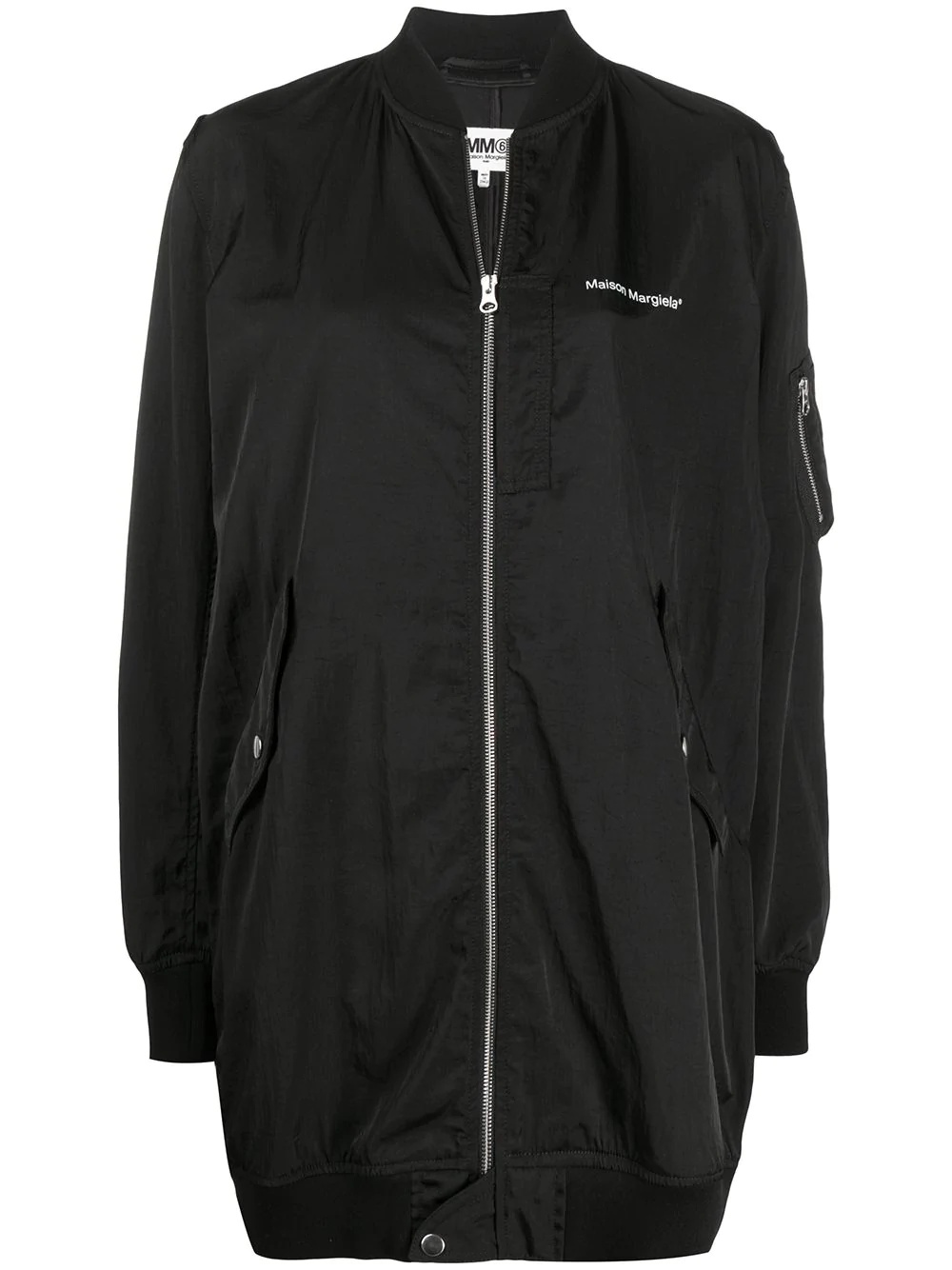 oversized zip-front jacket - 1